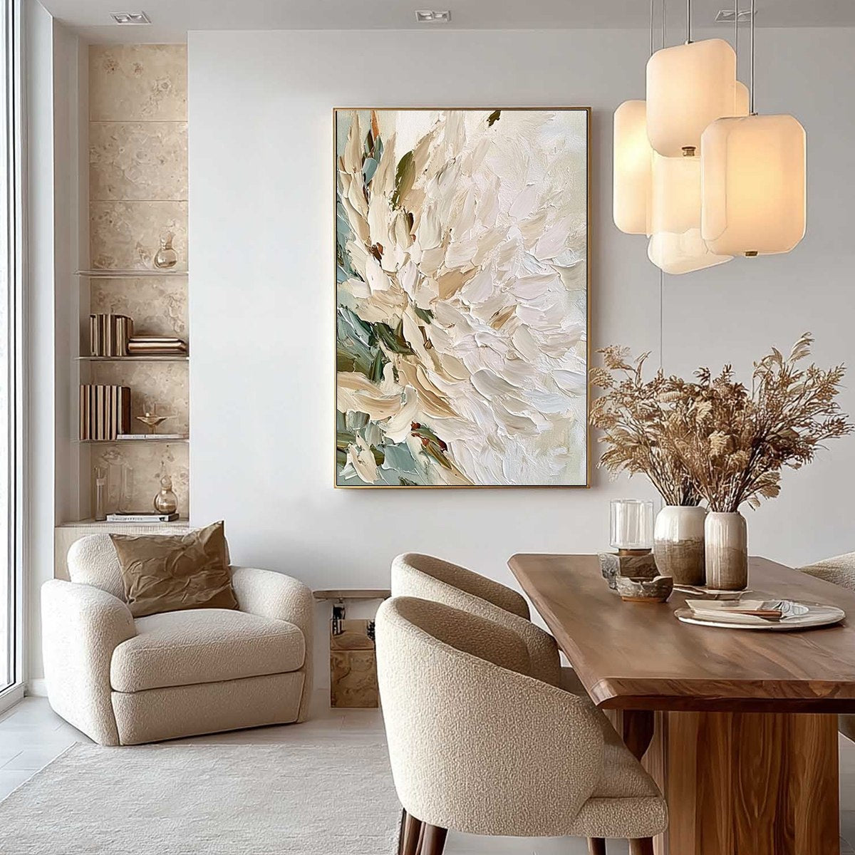 PETALS OF DAWN: Textured Impressionist Floral Oil Painting