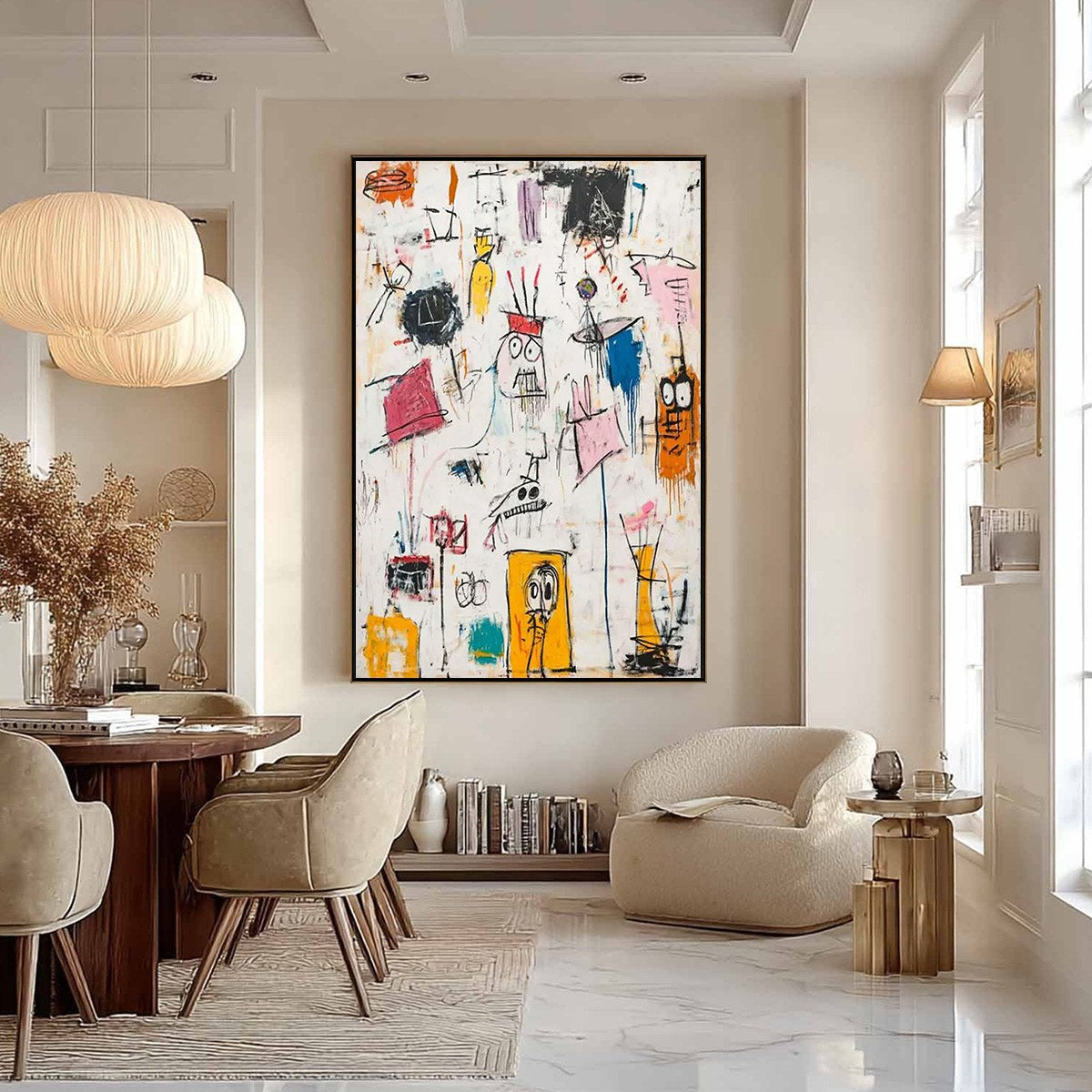 PLAYFUL GRAFFITI: Abstract Figurative Oil Painting