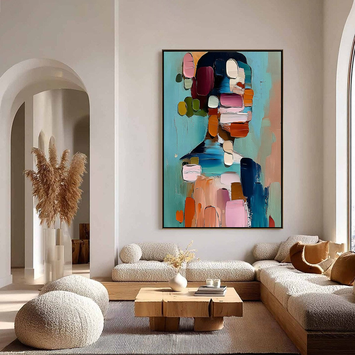 Persona | Textured Abstract Portrait Impasto Oil Painting