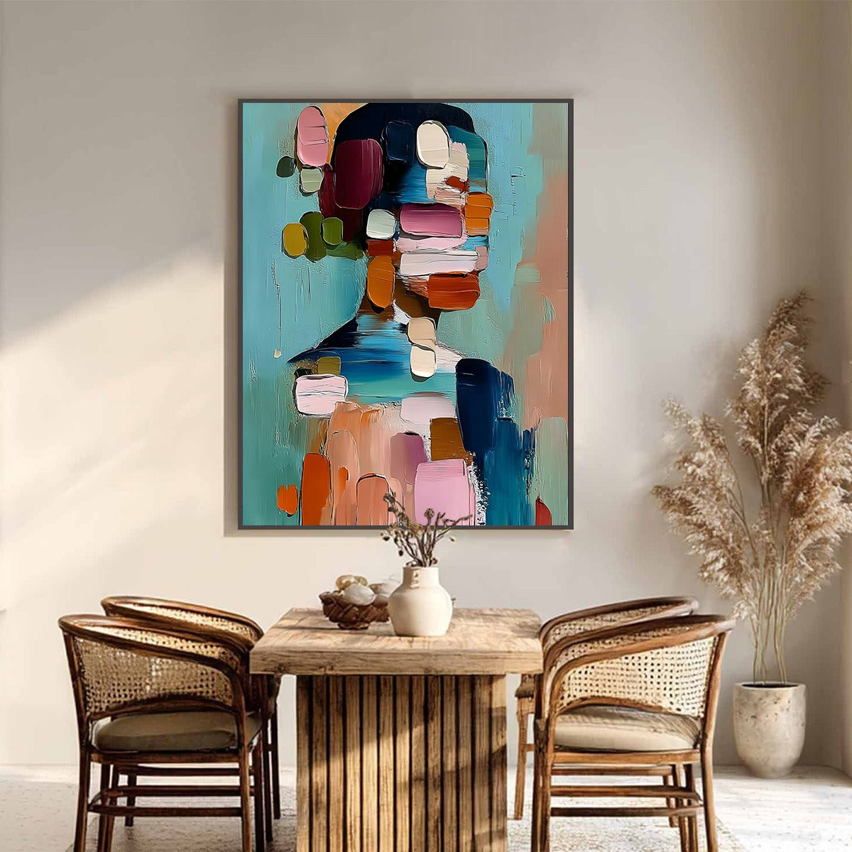 Persona | Textured Abstract Portrait Impasto Oil Painting