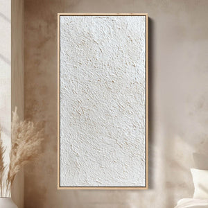 QUIET CANVAS: Textured Minimalist Wabi Sabi Painting