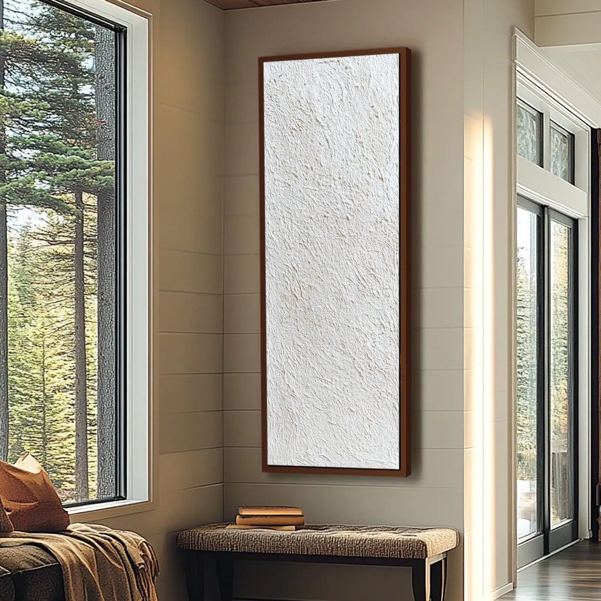 QUIET CANVAS: Textured Minimalist Wabi Sabi Painting