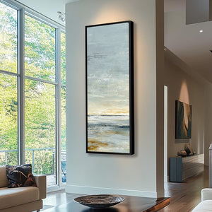 QUIET HORIZON: Textured Minimalist Wabi Sabi Seascape