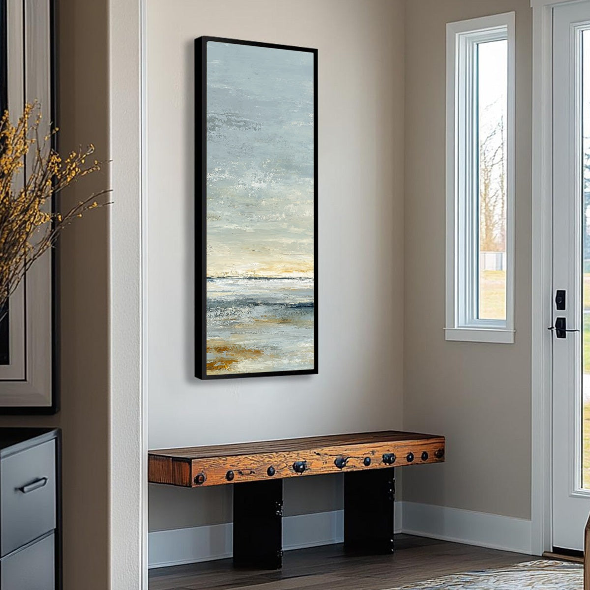 QUIET HORIZON: Textured Minimalist Wabi Sabi Seascape