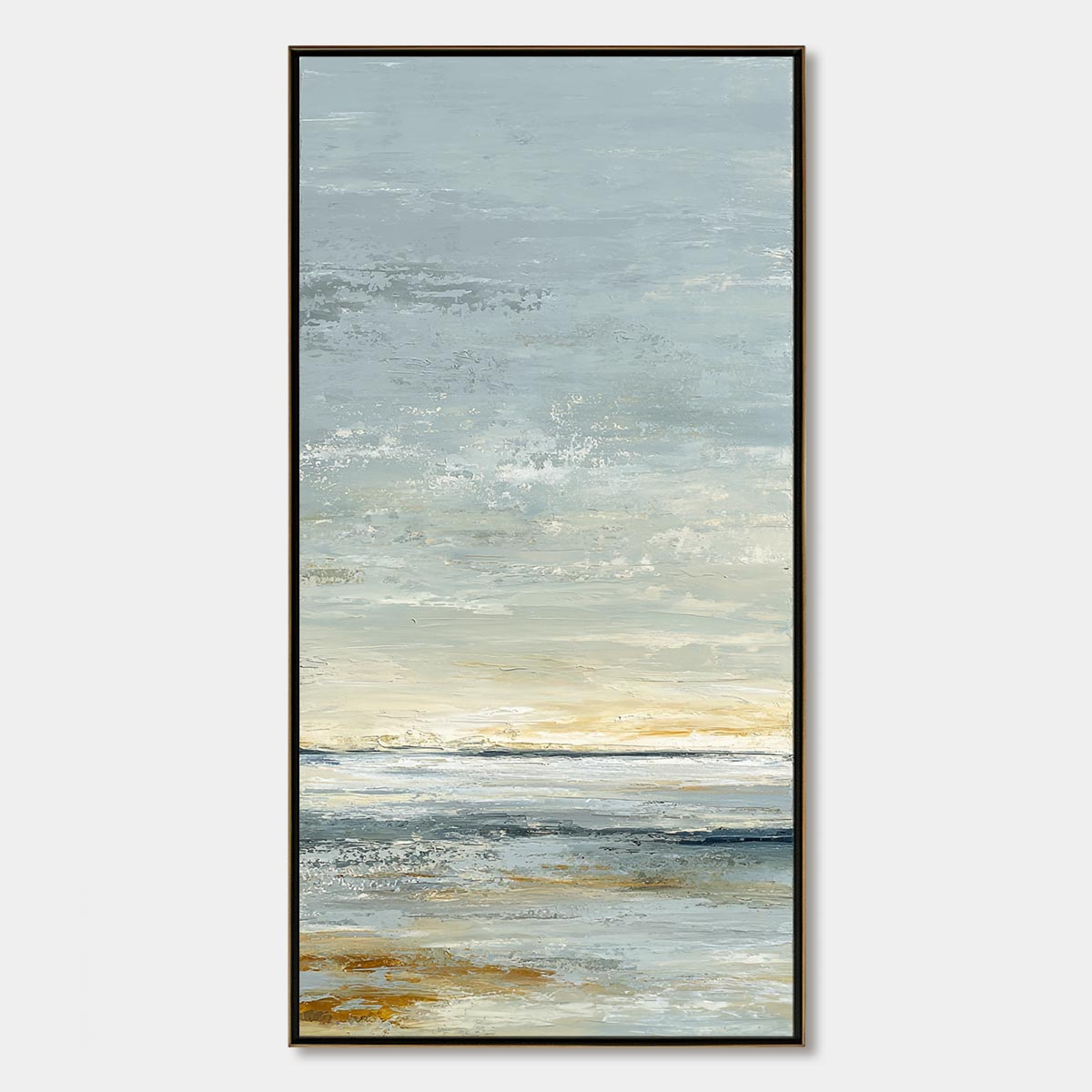 QUIET HORIZON: Textured Minimalist Wabi Sabi Seascape