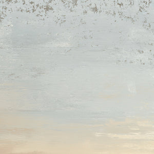 QUIET SHORE: Textured Wabi Sabi Minimalist Beach Painting
