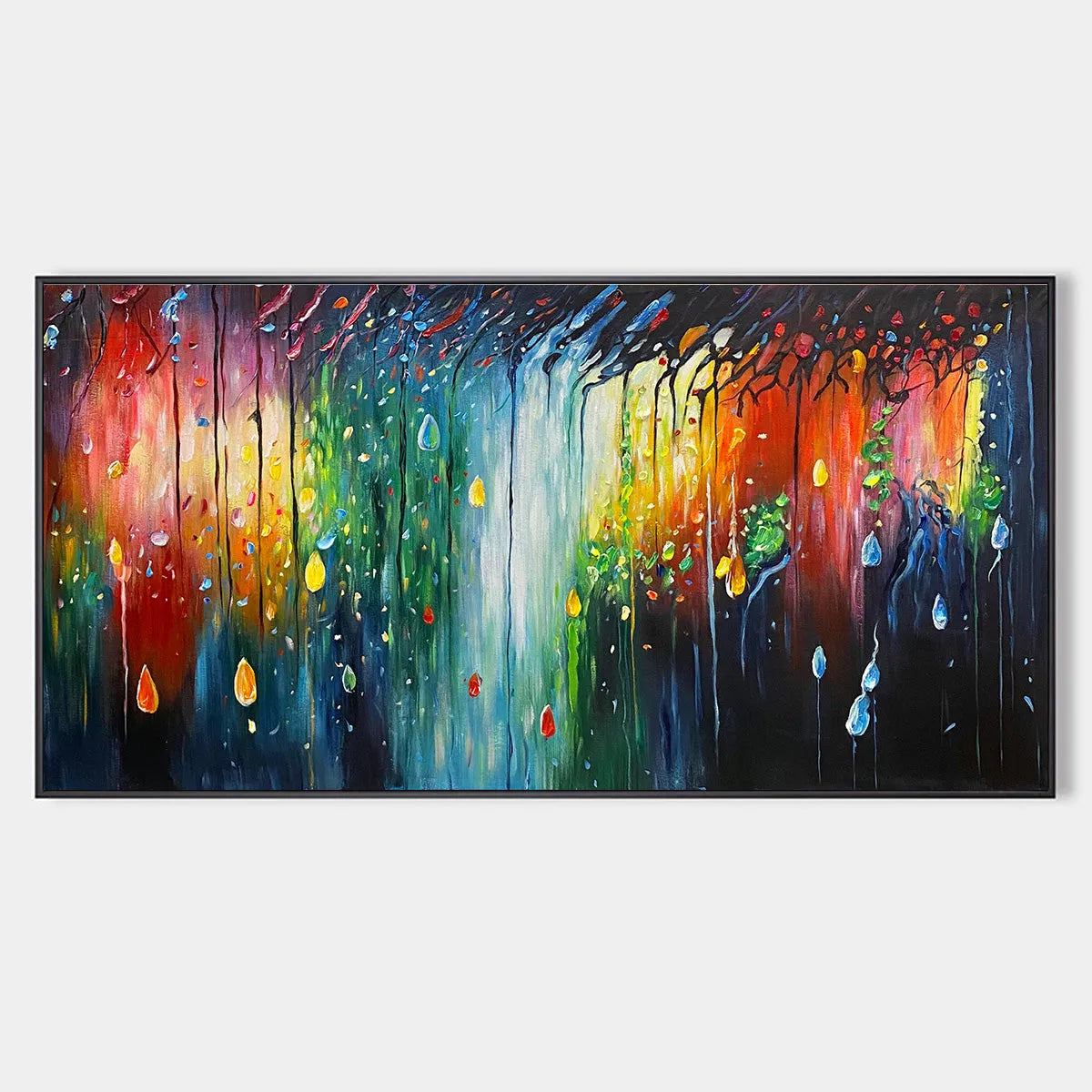 Abstract Painting, Colorful Waterfall, Living Room, Dining Room, Office