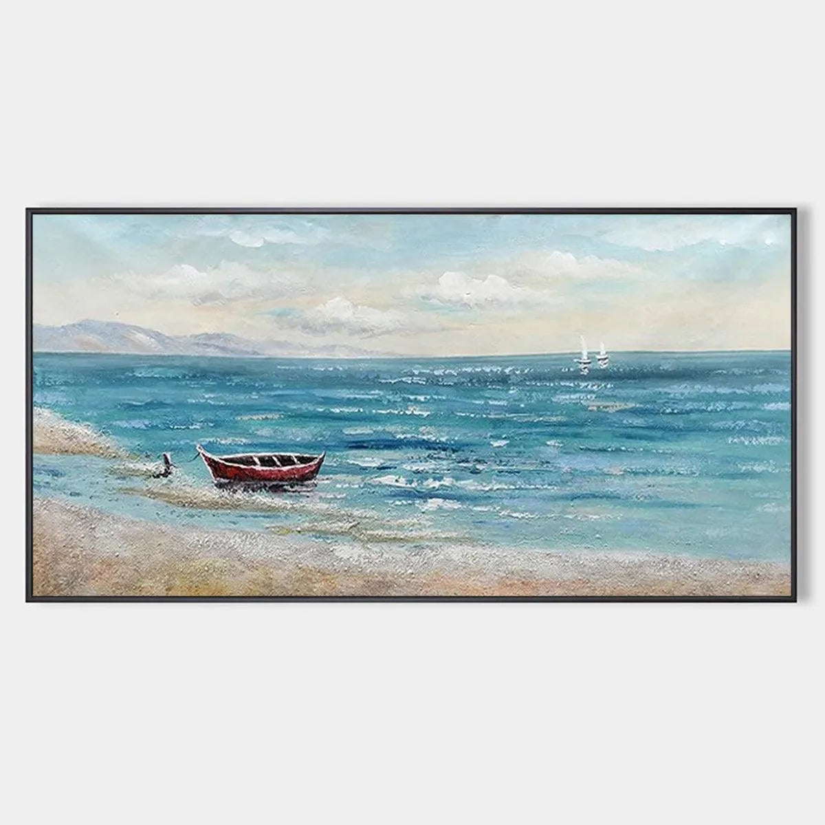 Tranquil Coastal Landscape Painting