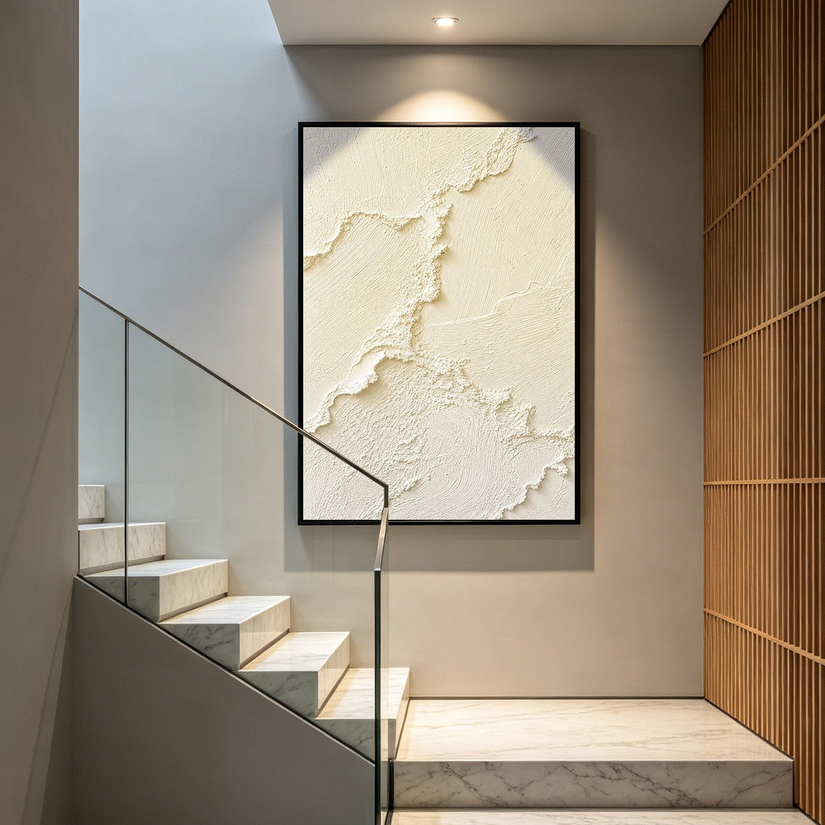 RIVEN: Heavily Textured Minimalist Wabi Sabi Wall Art