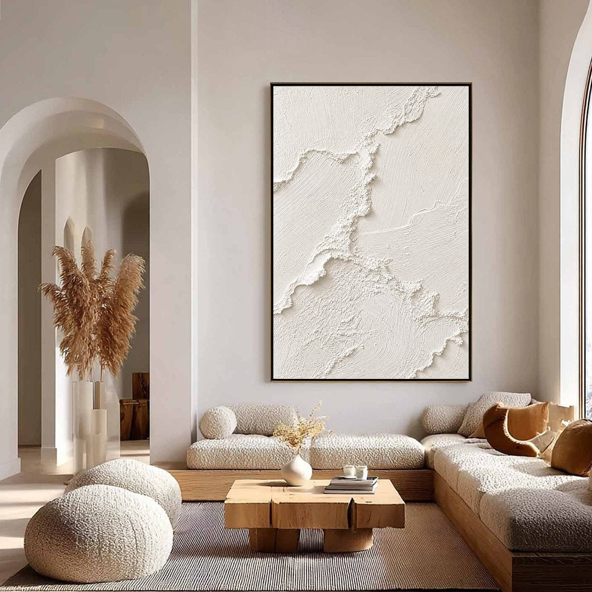 RIVEN: Heavily Textured Minimalist Wabi Sabi Wall Art