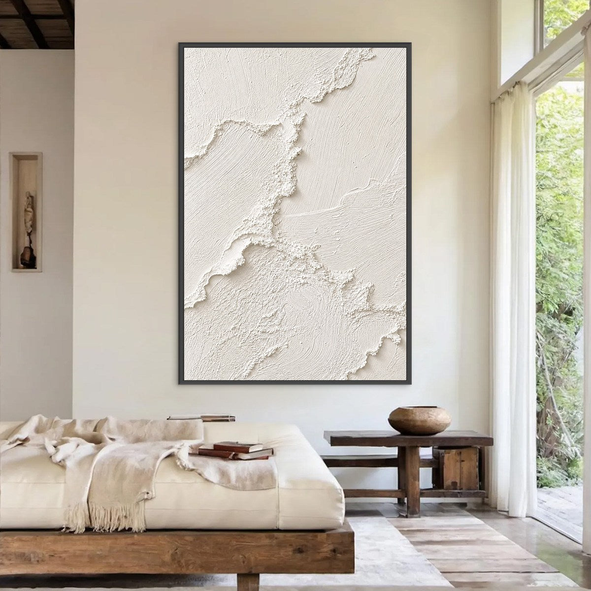 RIVEN: Heavily Textured Minimalist Wabi Sabi Wall Art