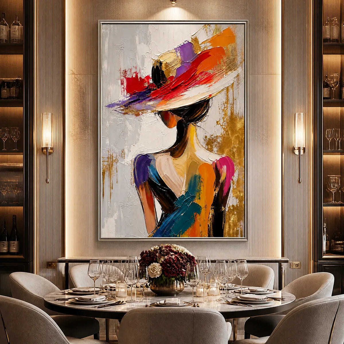 RUNWAY BLOOM: Colorful Fashion Portrait Painting