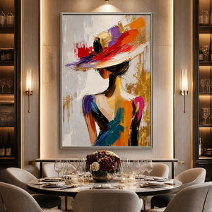RUNWAY BLOOM: Colorful Fashion Portrait Painting
