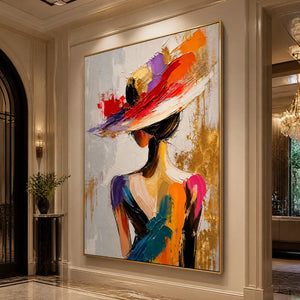 RUNWAY BLOOM: Colorful Fashion Portrait Painting