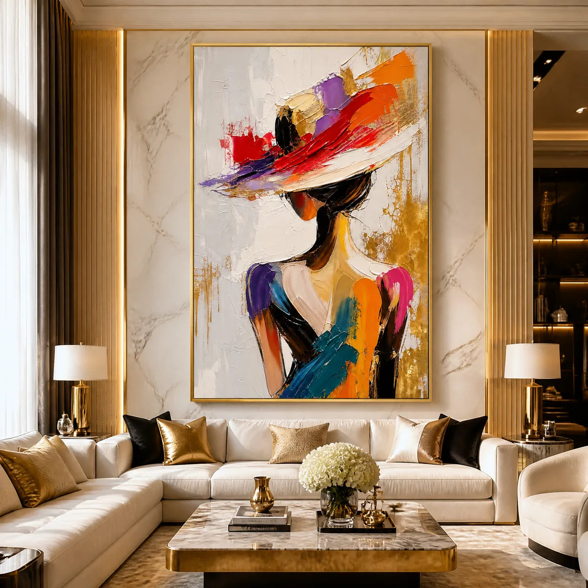 RUNWAY BLOOM: Colorful Fashion Portrait Painting