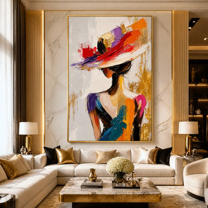 RUNWAY BLOOM: Colorful Fashion Portrait Painting