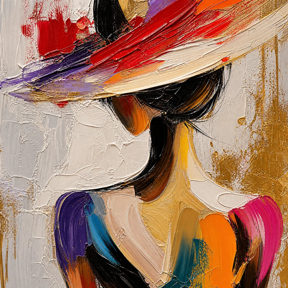 RUNWAY BLOOM: Colorful Fashion Portrait Painting