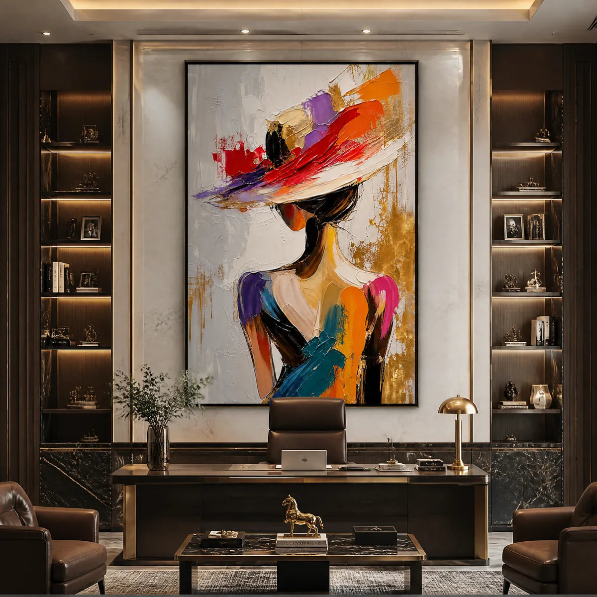 RUNWAY BLOOM: Colorful Fashion Portrait Painting