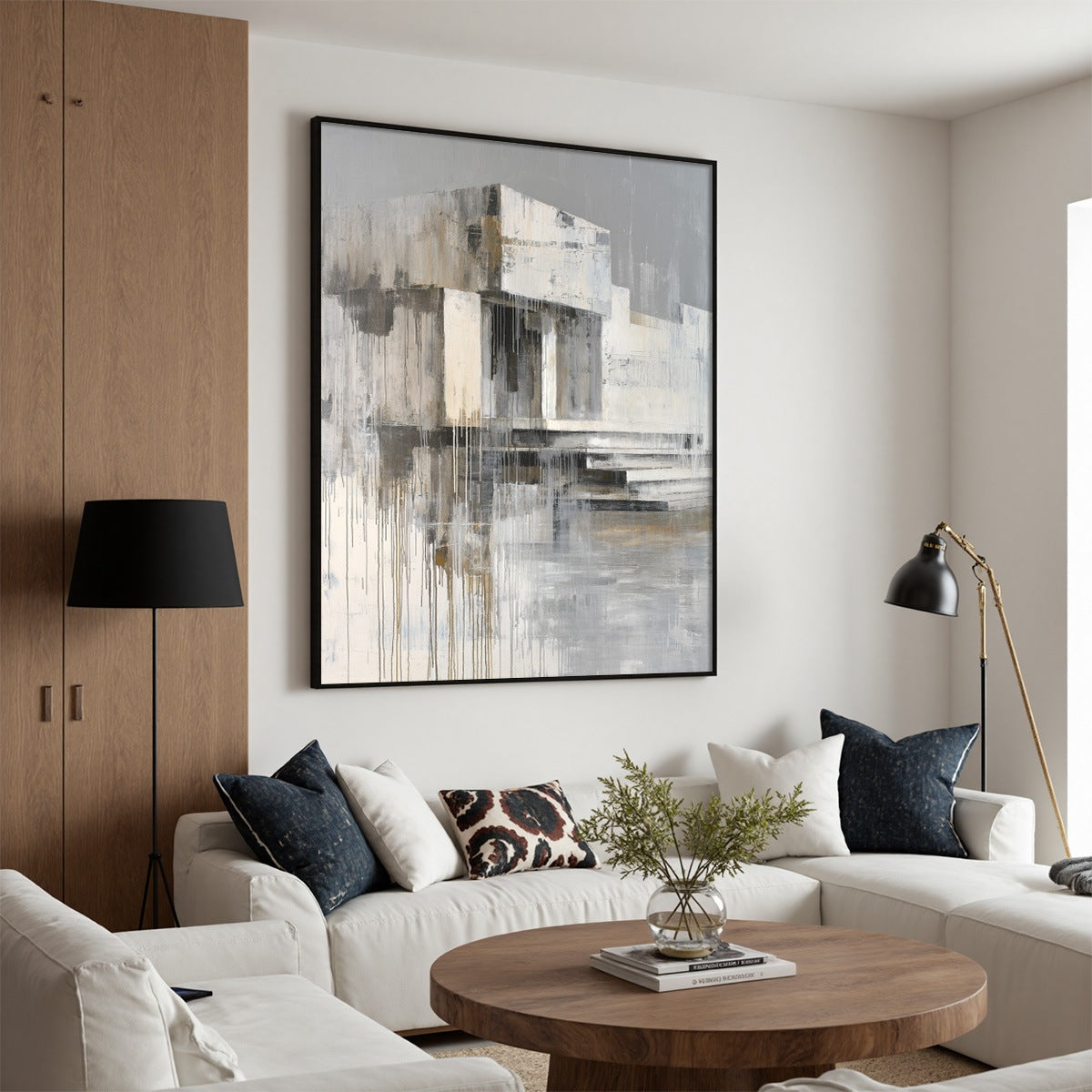SANCTUARY: Abstract Architectural Painting