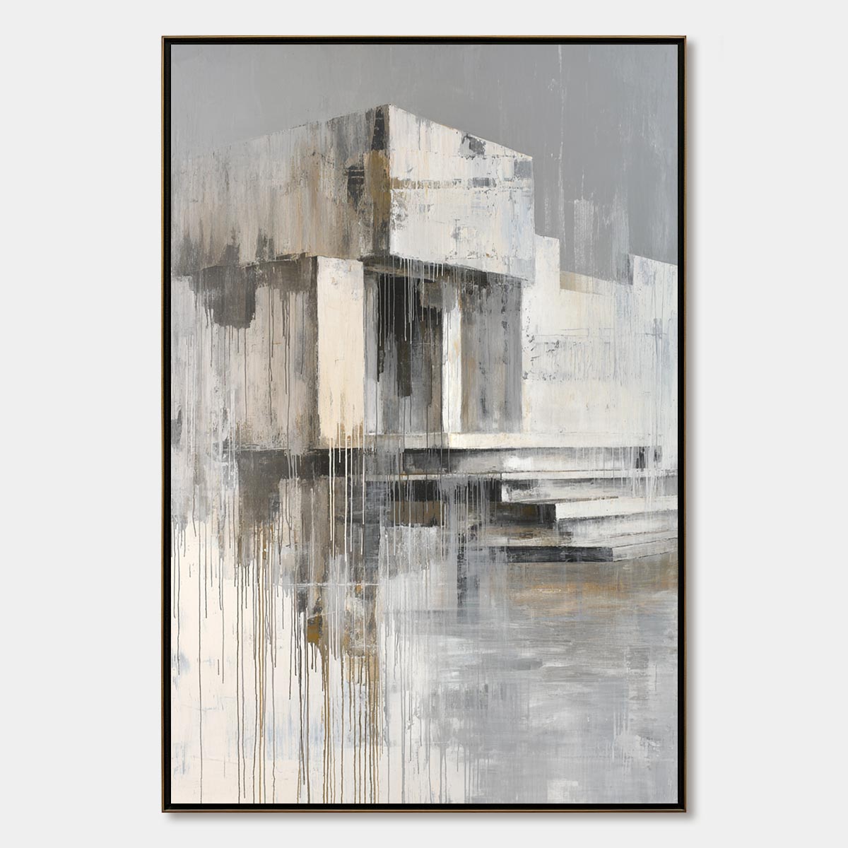SANCTUARY: Abstract Architectural Painting