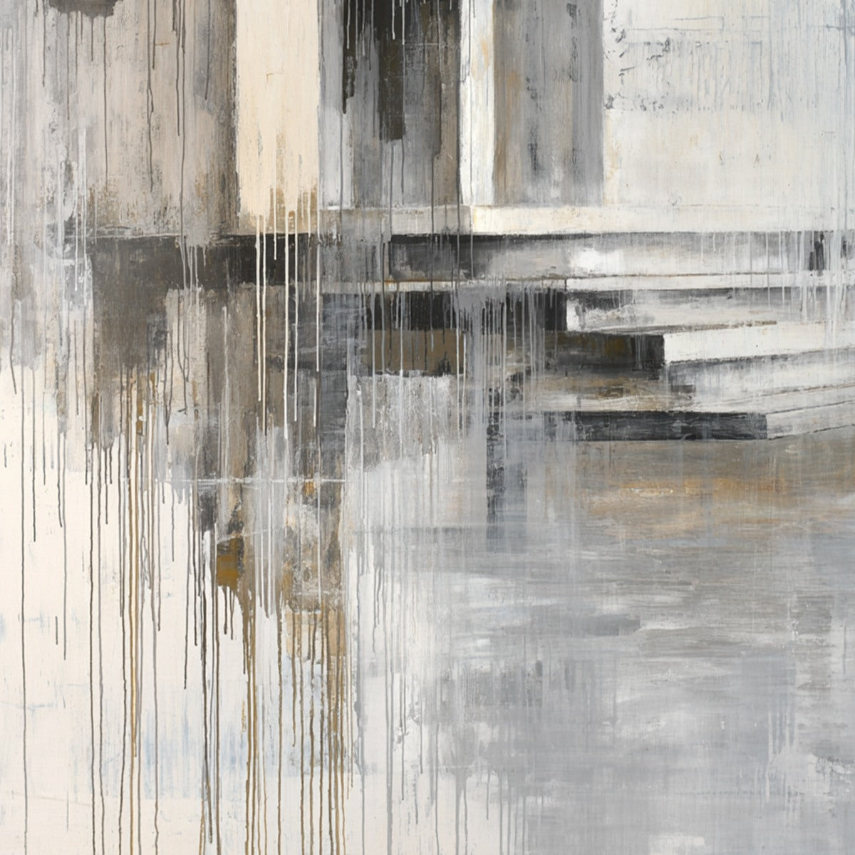 SANCTUARY: Abstract Architectural Painting