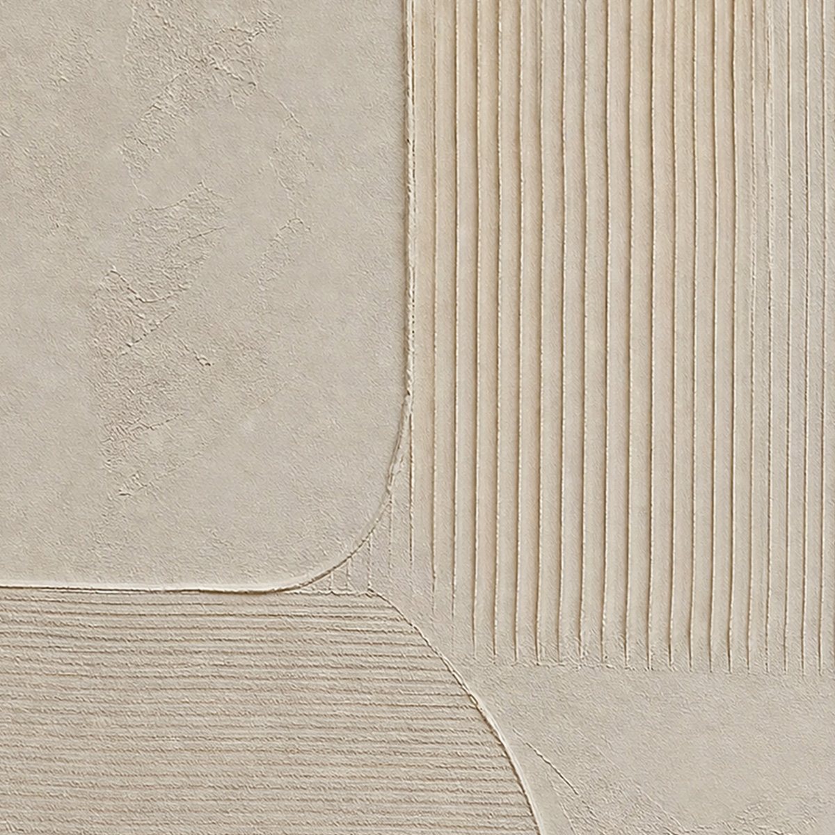 SANCTUARY: Large Square Textured Wabi Sabi Abstract Painting