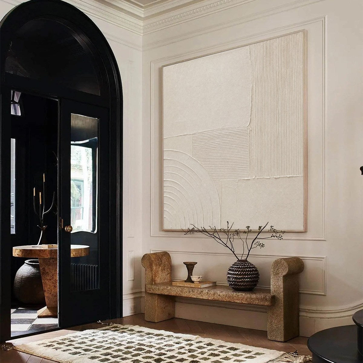 SANCTUARY: Textured Wabi Sabi Minimalist Abstract Painting