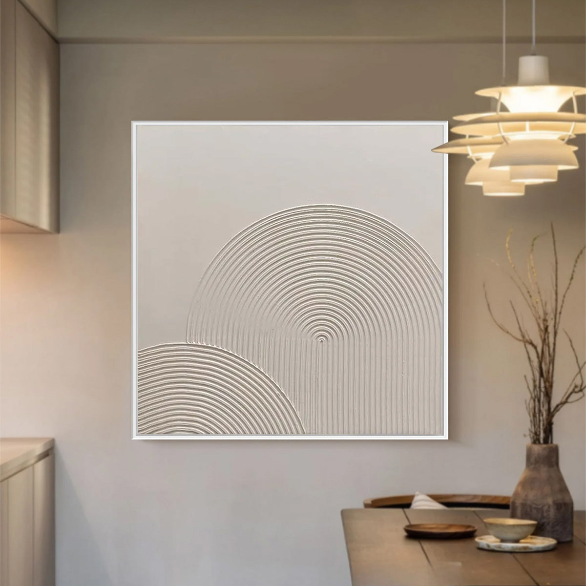 SANDSTONE ARCHES Textured Minimalist Abstract Oil Painting