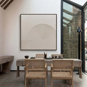 SANDSTONE ARCHES Textured Minimalist Abstract Oil Painting