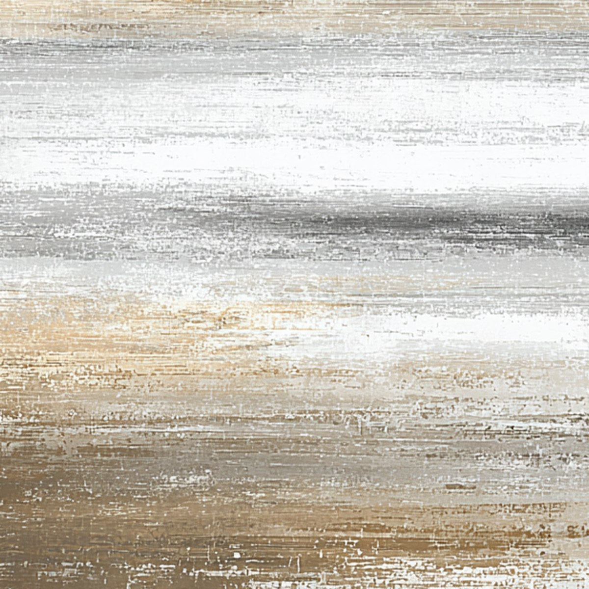 SANDSTONE SERENITY: Minimalist Textured Abstract Seascape Painting