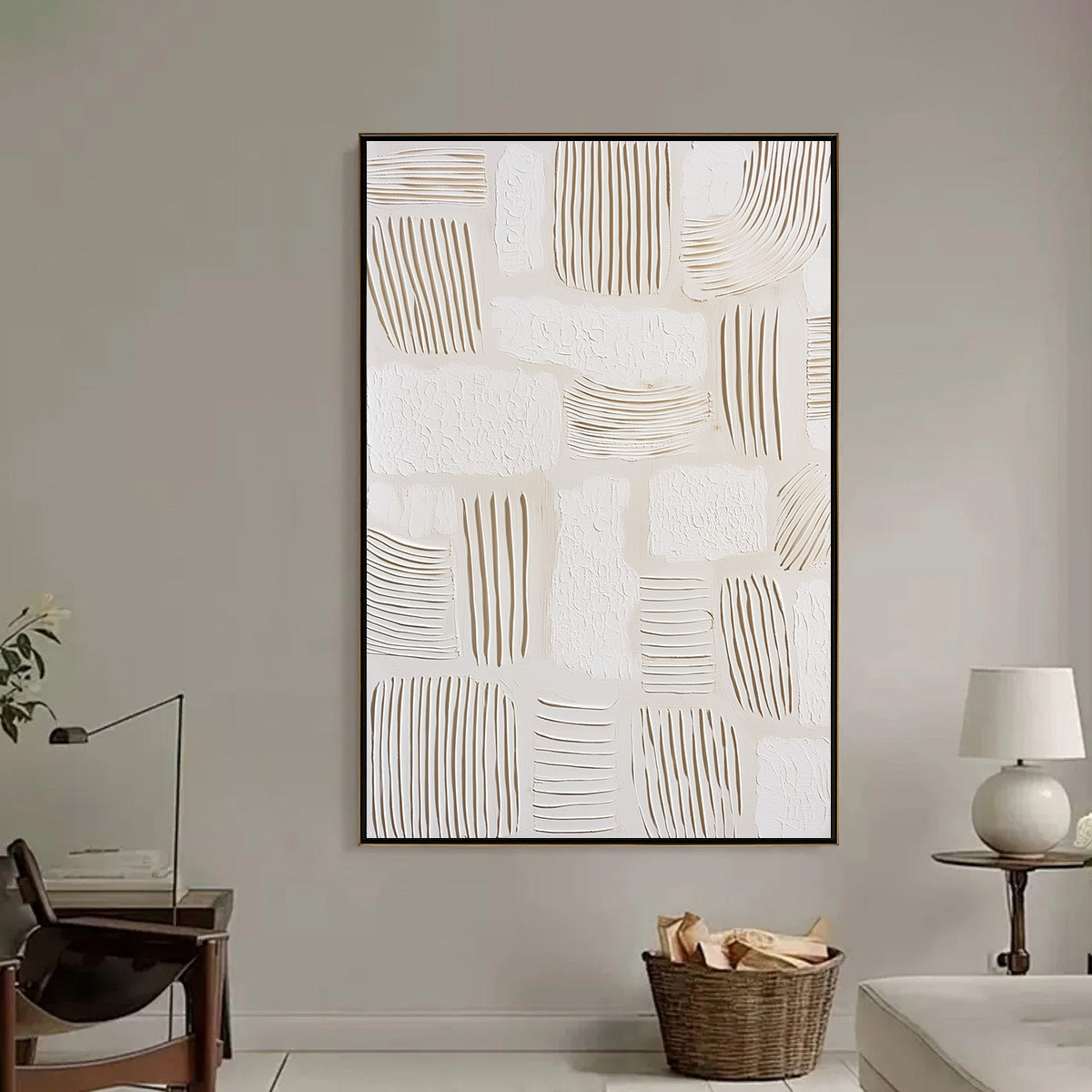 SCRIPTURES: Textured Wabi-Sabi Abstract Canvas Art