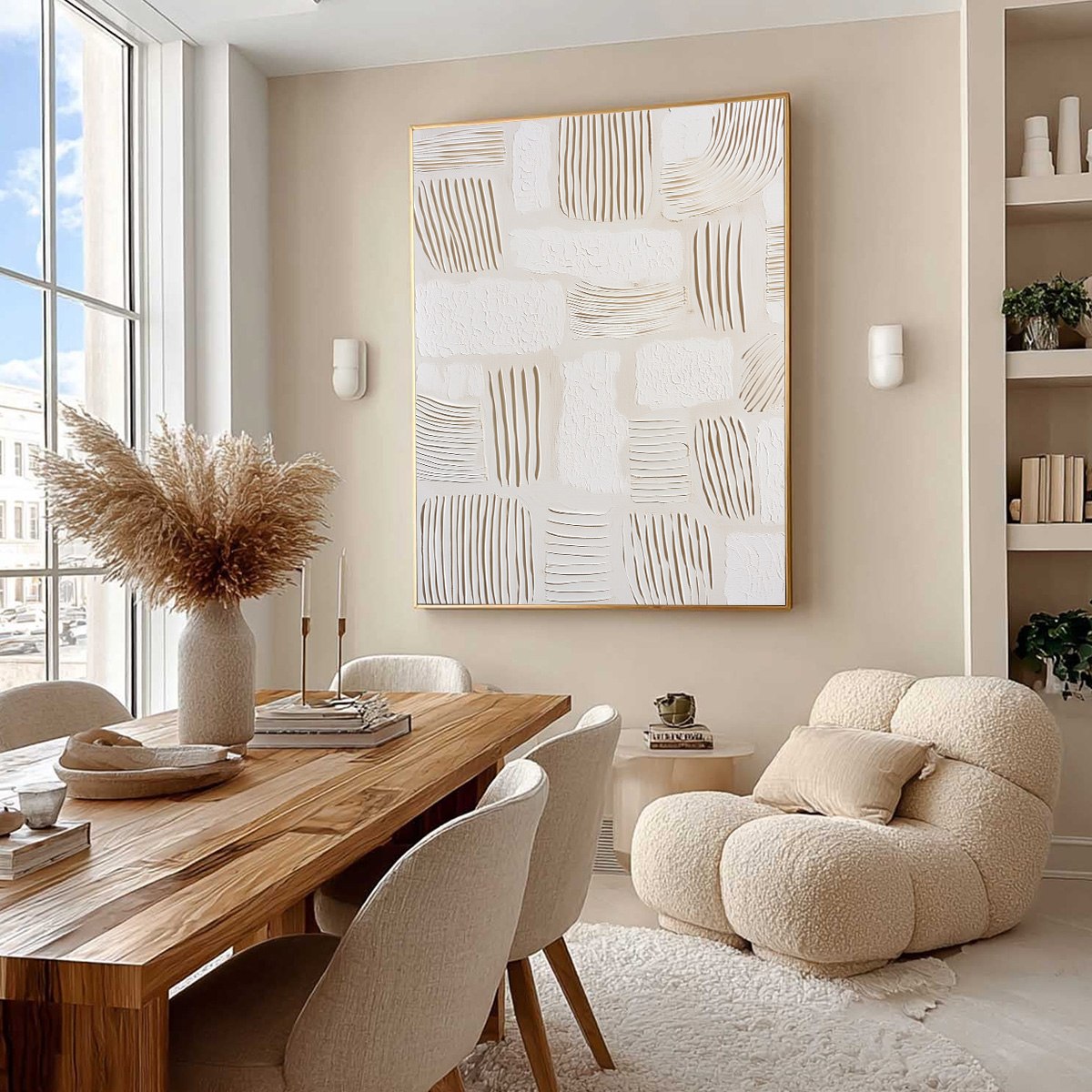 SCRIPTURES: Textured Wabi-Sabi Abstract Canvas Art