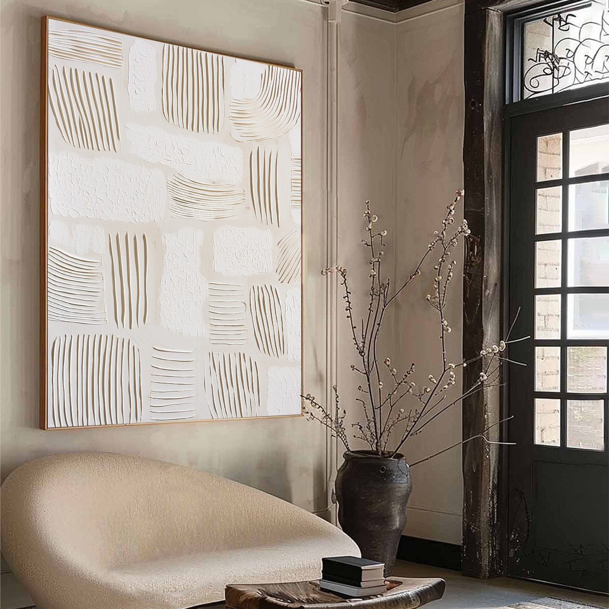 SCRIPTURES: Textured Wabi-Sabi Abstract Canvas Art