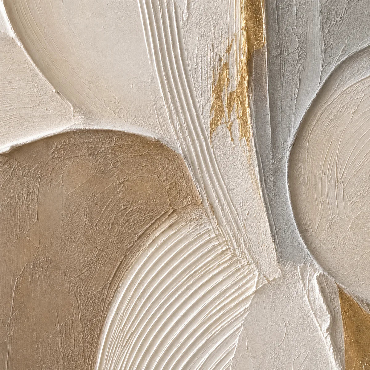 SCULPTED QUIET: Neutral Sculpted Relief Abstract