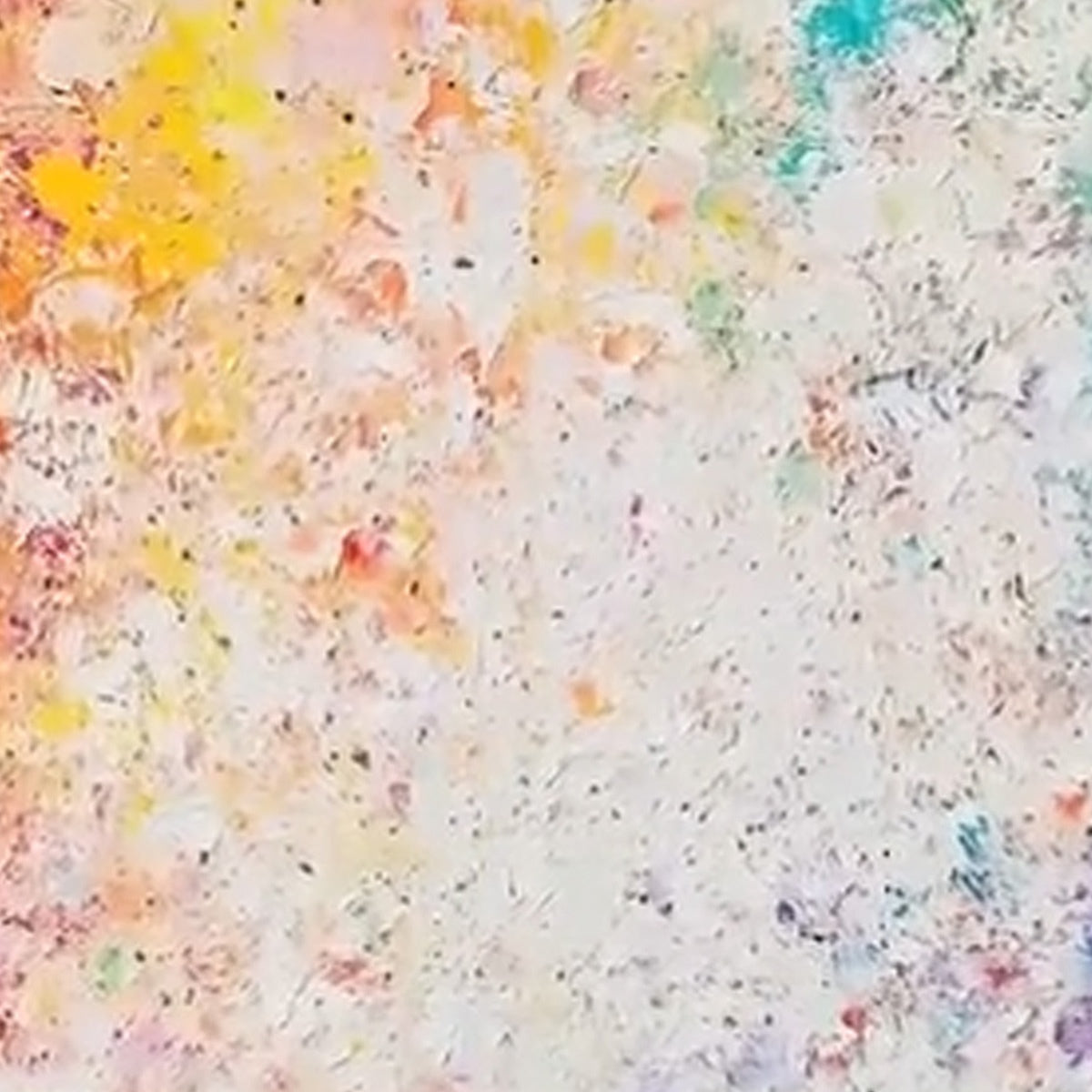 SERENDIPITY original oil painting: vibrant impasto texture, colorful abstract art.