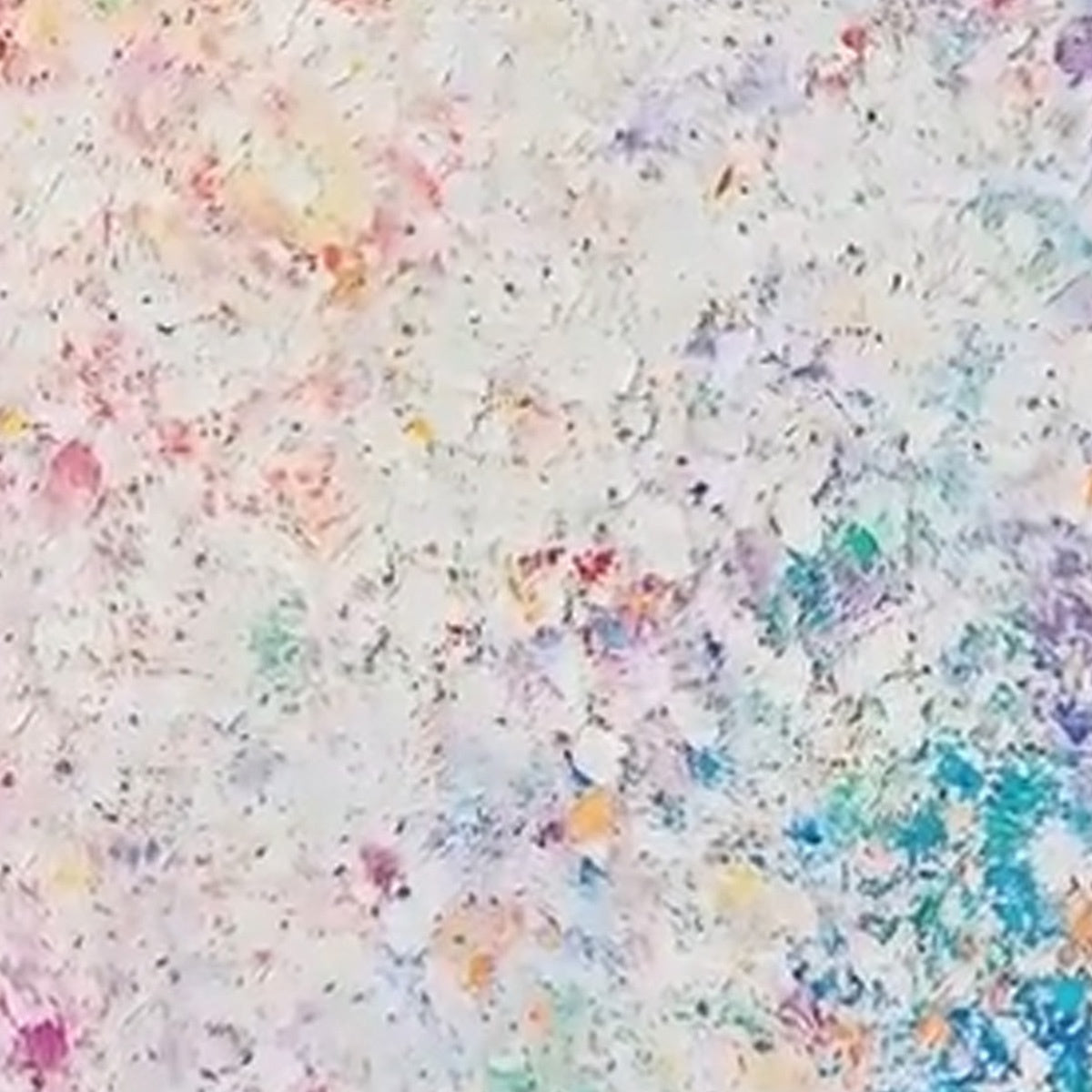 Original abstract oil painting 'SERENDIPITY', textured colorful impasto wall art