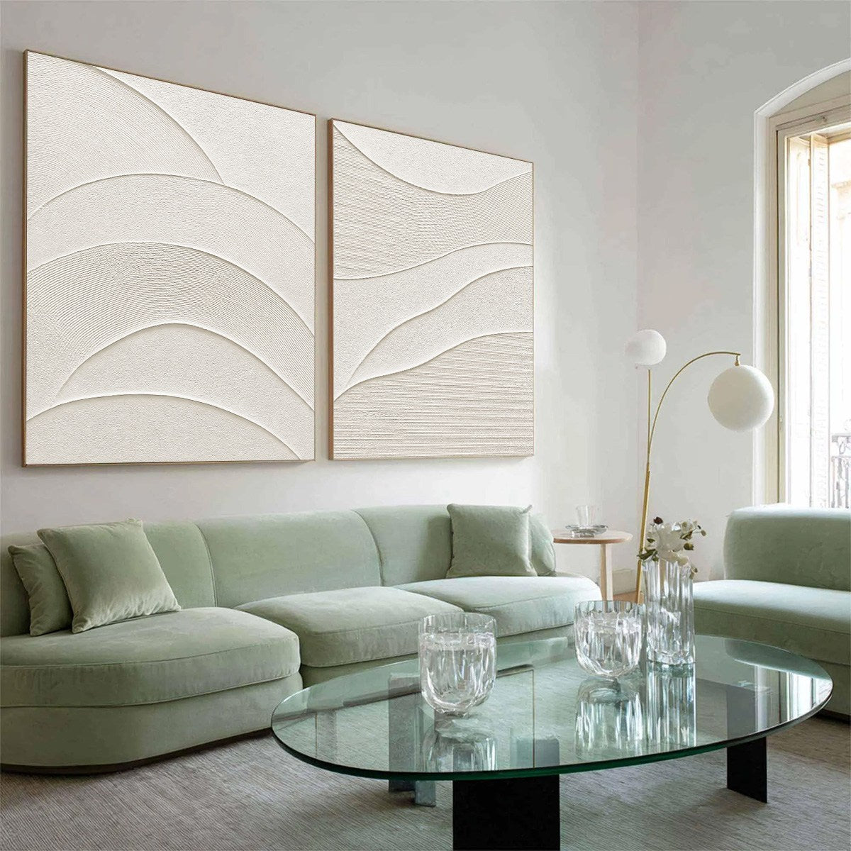 SERENE RHYTHM: Minimalist Textured Wabi Sabi Wall Art Set