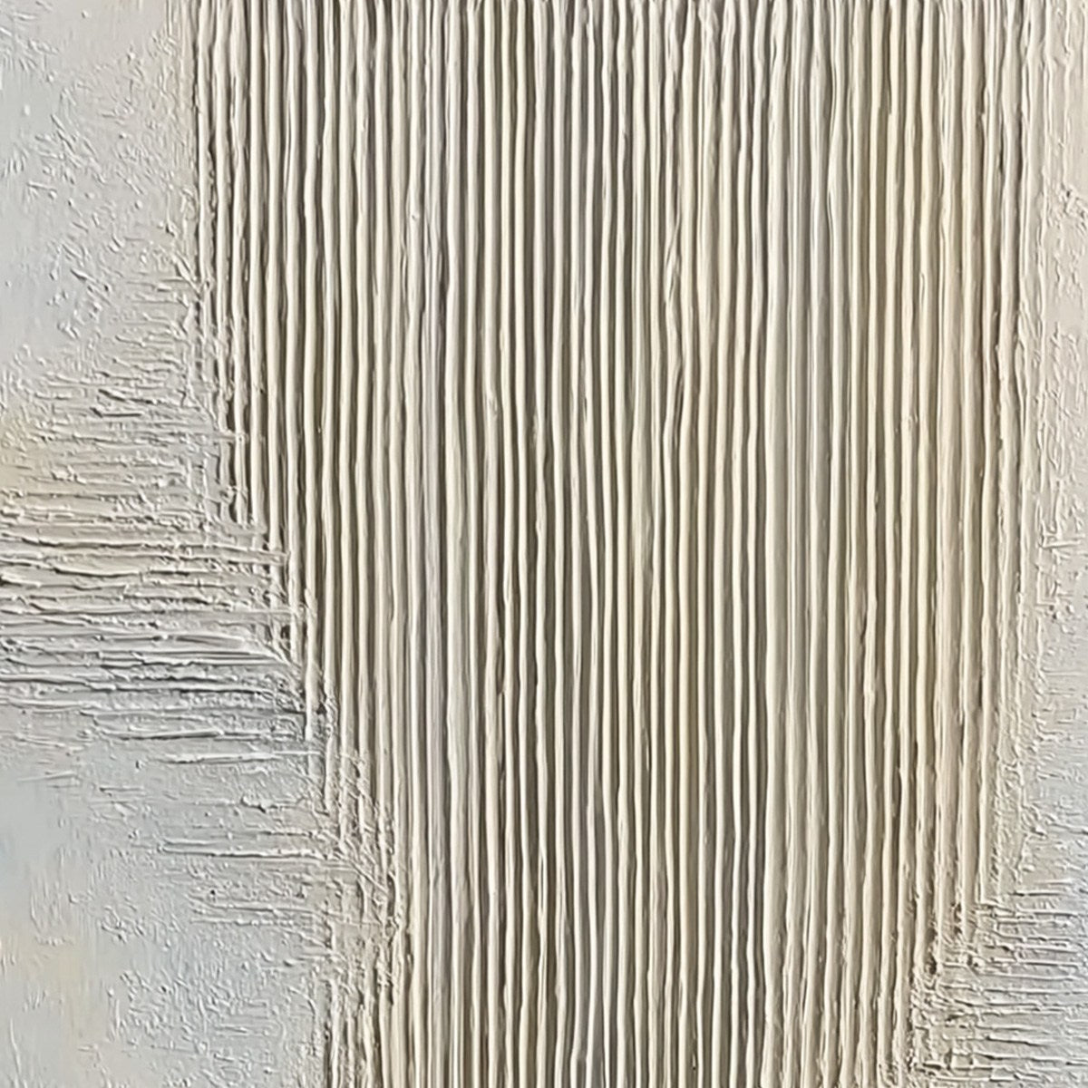 SERENE STRIA: Wabi Sabi Textured Vertical Abstract Painting