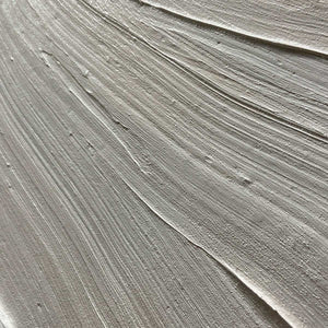 SERENE RIPPLES- Abstract Minimalist Textured White Painting for Living Room