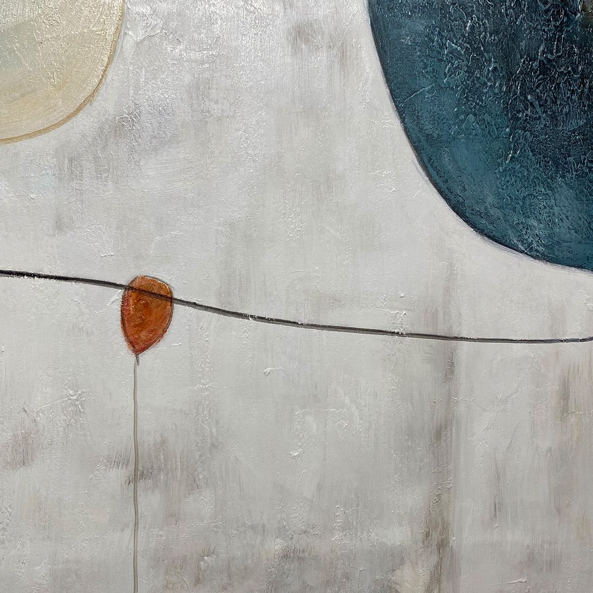 SERENE SHAPES- Textured Abstract Minimalist Oil Painting