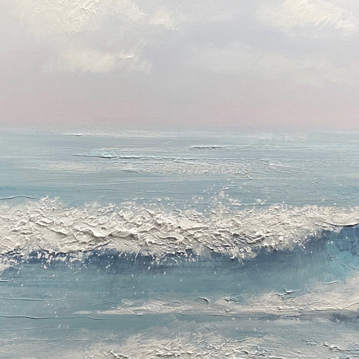 SERENE SHORE- Textured Minimalist Coastal Seascape