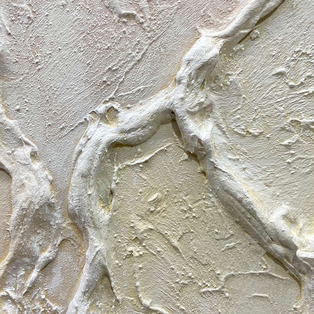 SERENE TEXTURES- Textured Abstract Painting, Neutral Beige Wall Art, Vertical Canvas, Minimalist Decor