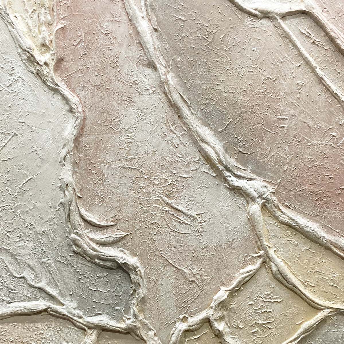 SERENE TEXTURES- Textured Abstract Painting, Neutral Beige Wall Art, Vertical Canvas, Minimalist Decor