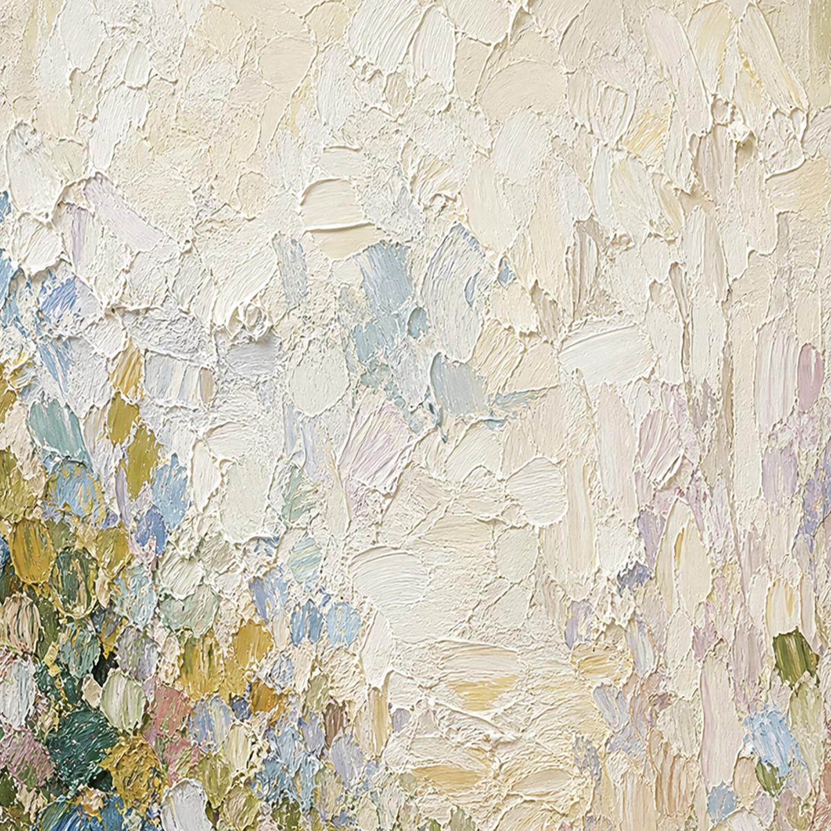 SERENITY: Textured Abstract Landscape Oil Painting