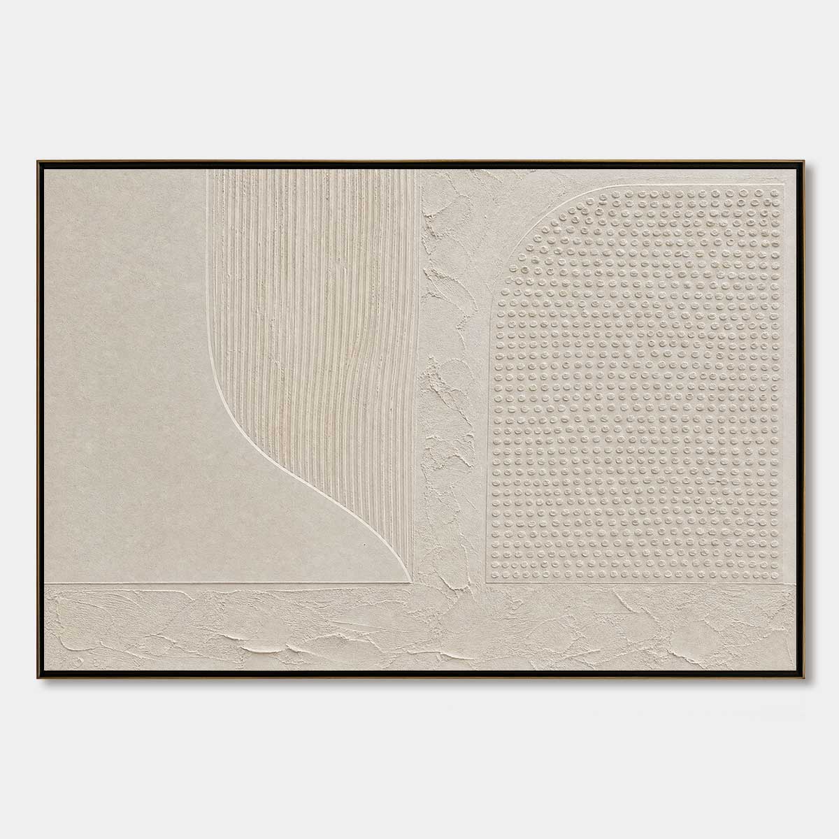 SILENT COMPOSITION: Large Textured Minimalist Wabi Sabi Wall Art