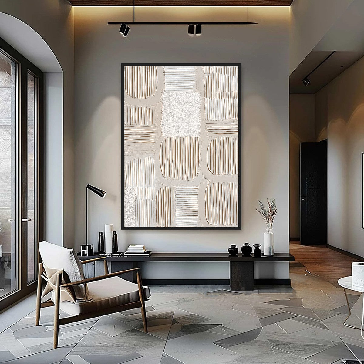 SILENT RHYTHMS: Textured Wabi Sabi Abstract Painting