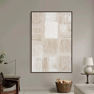 SILENT RHYTHMS: Textured Wabi Sabi Abstract Painting