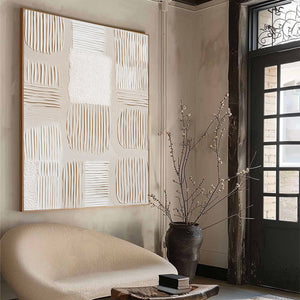 SILENT RHYTHMS: Textured Wabi Sabi Abstract Painting