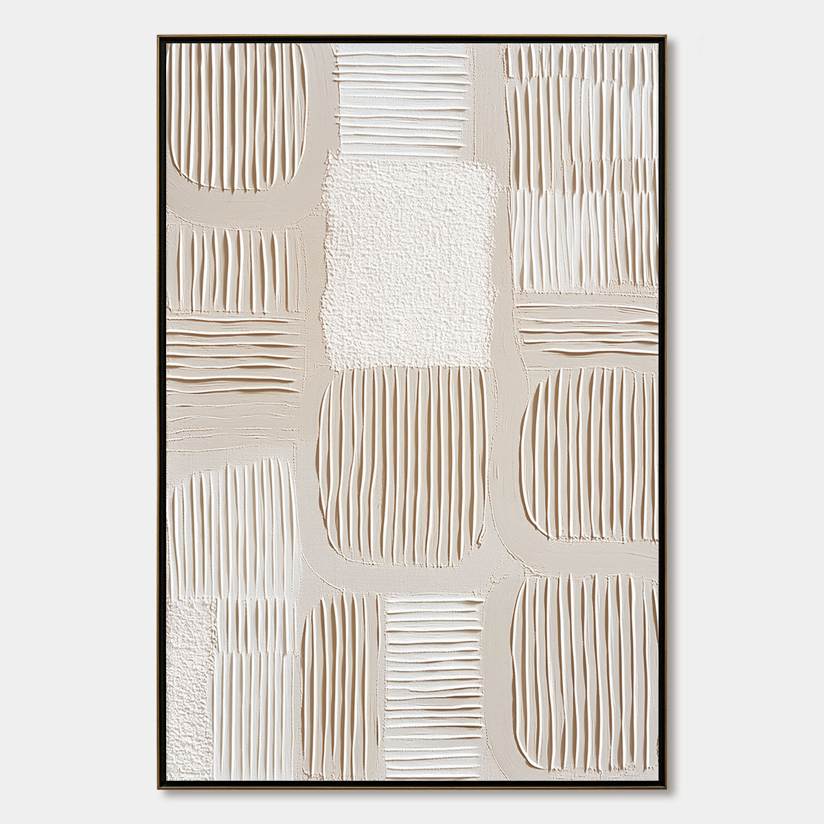 SILENT RHYTHMS: Textured Wabi Sabi Abstract Painting