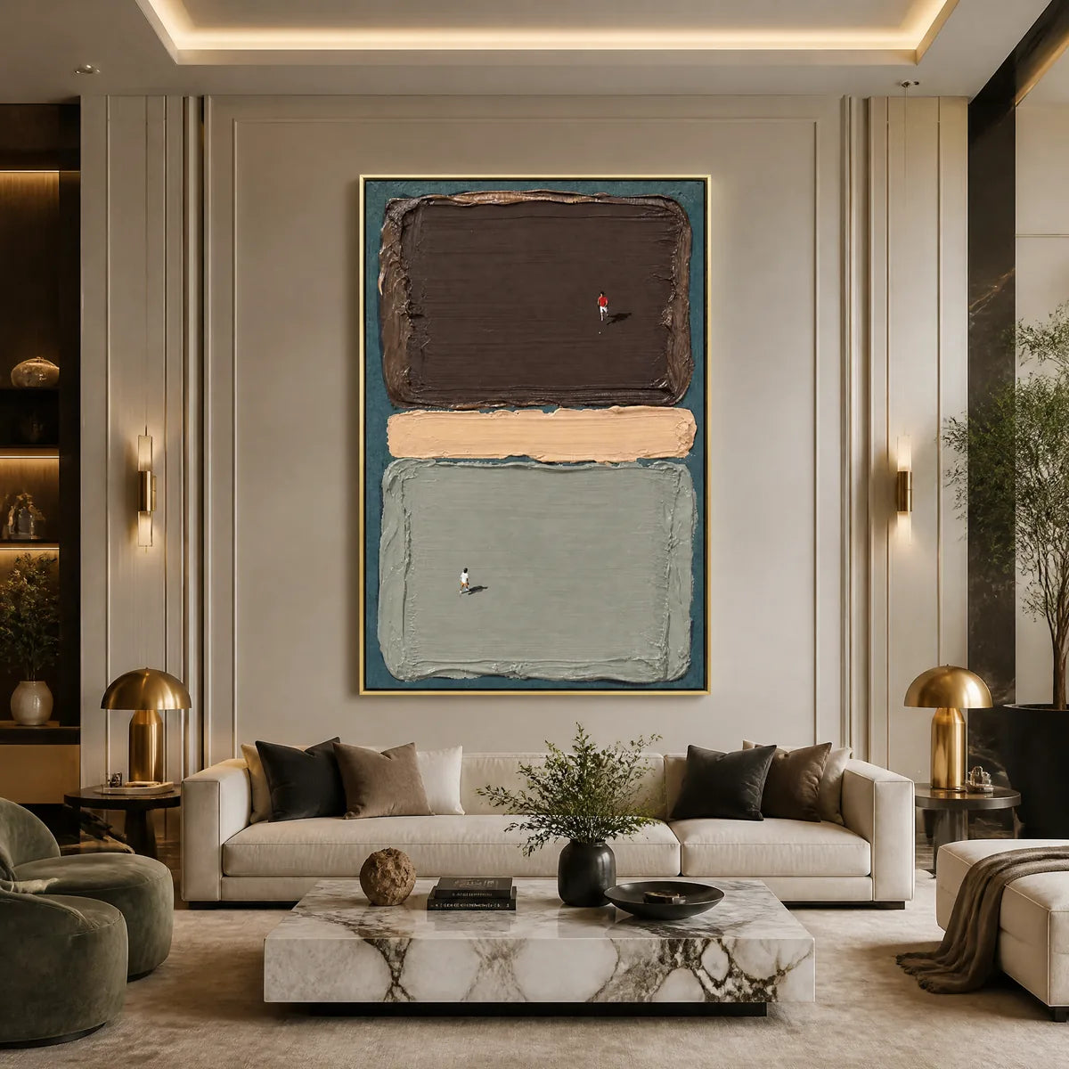 SILENT SWIMMERS: Minimal Swimmers Color Block Art